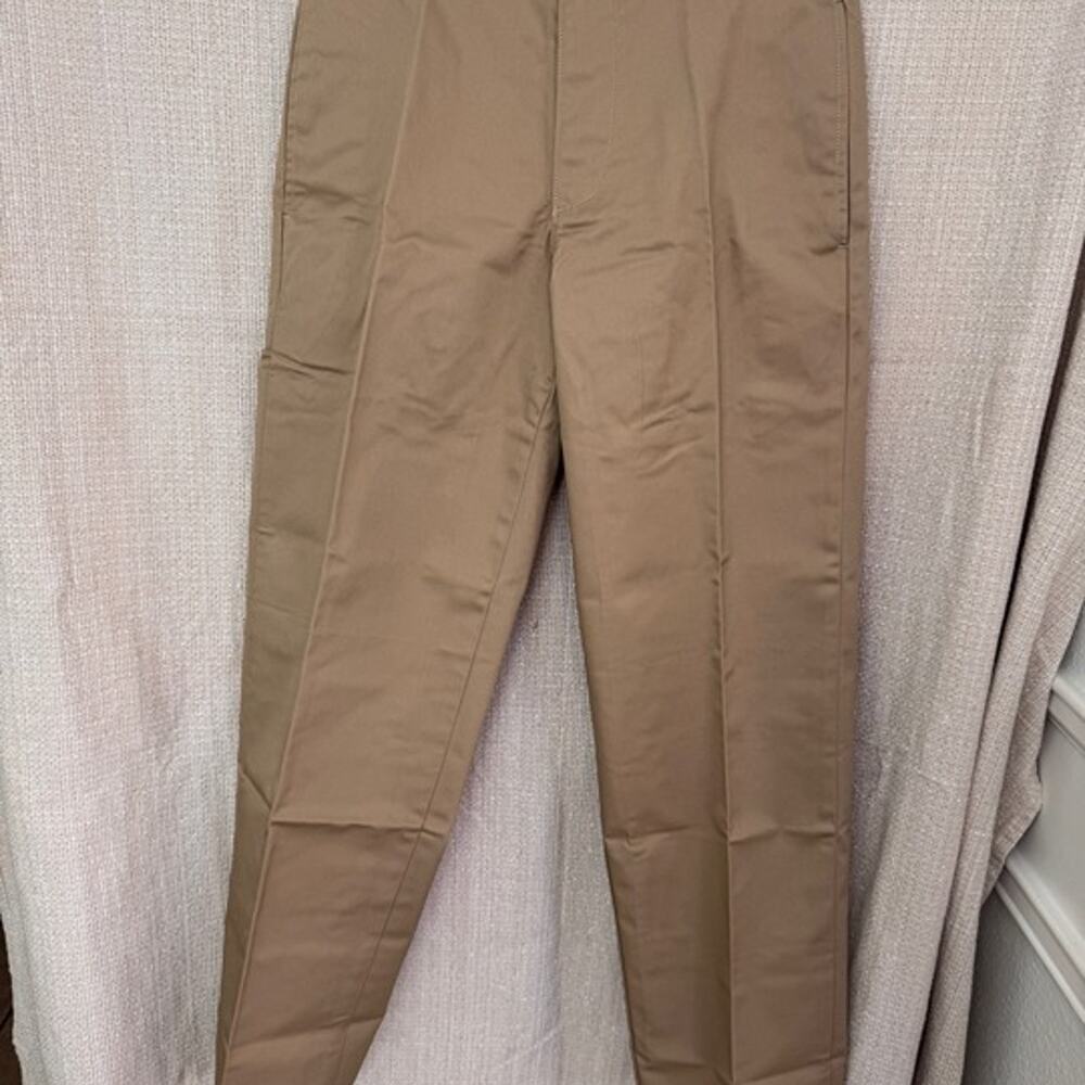 Lands End NWOT Men's Khaki Chino Pants Size 28 w/ 30" inseam